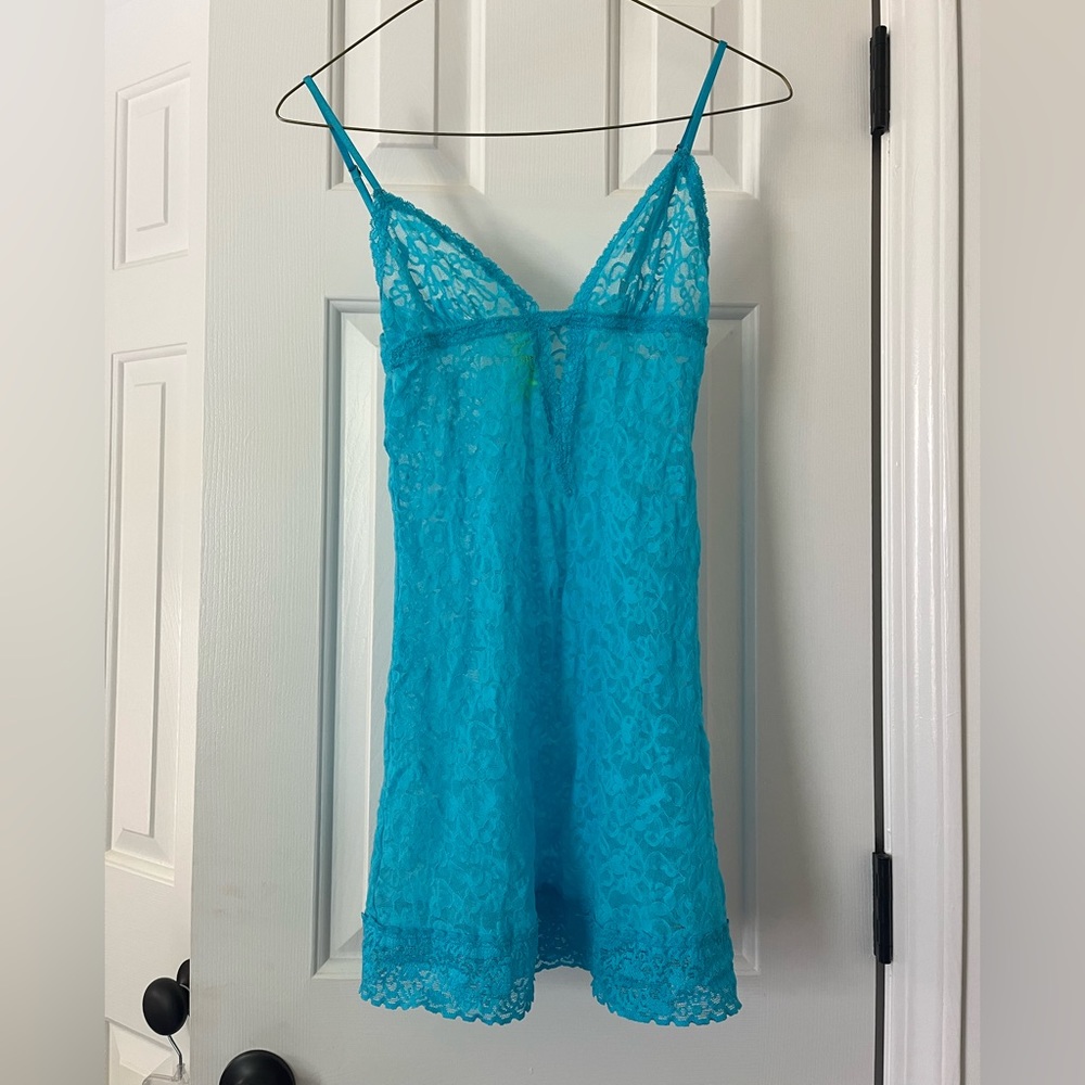 The Lacie Victoria’s Secret Blue Lace Slip Dress